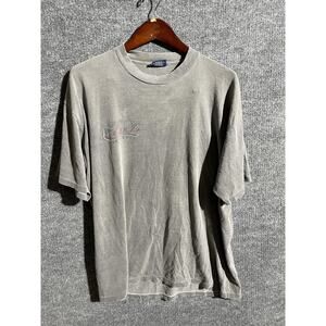 Vintage Club Shirt Mens Large Gray Made USA Faded Club Sweat Graphic 90s